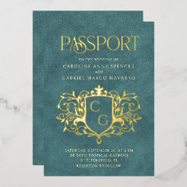 Passport Wedding Folieneinladung