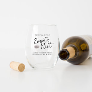Passt gut zu einem leeren Nest Weinglas Ohne Stiel