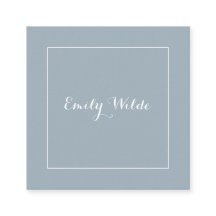 Passt Visitenkarte Blue White BusinessCard