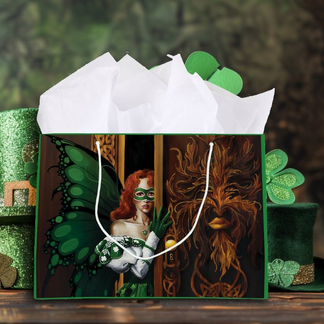 Password Fairy Green Celtic Große Geschenktüte (Von Creator hochgeladen)