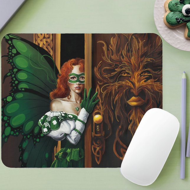 Password Fairy Green Celtic Mousepad (Von Creator hochgeladen)