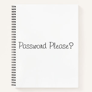 Password please? notizbuch