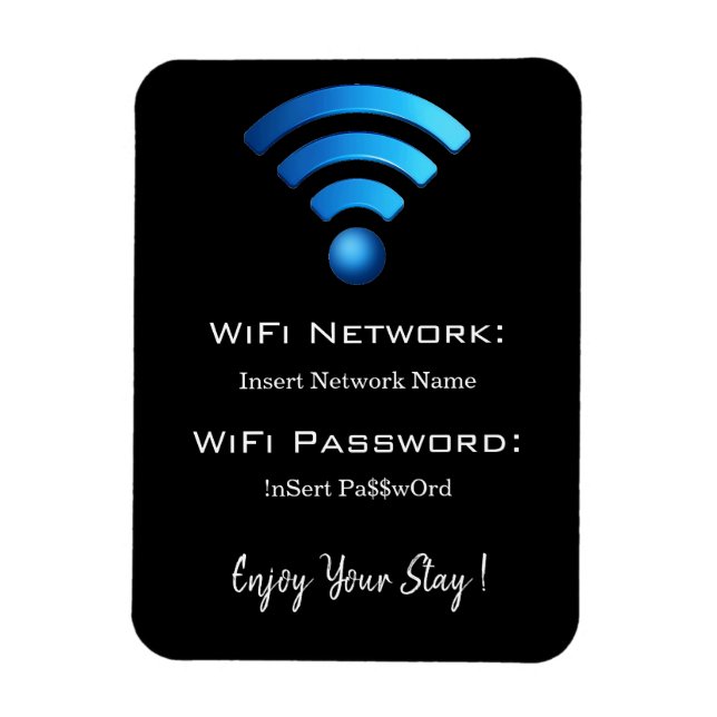 Password Wifi Magnet (Vertikal)