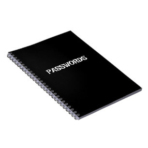 PASSWORT-Notebook   Stilvoll Notizblock