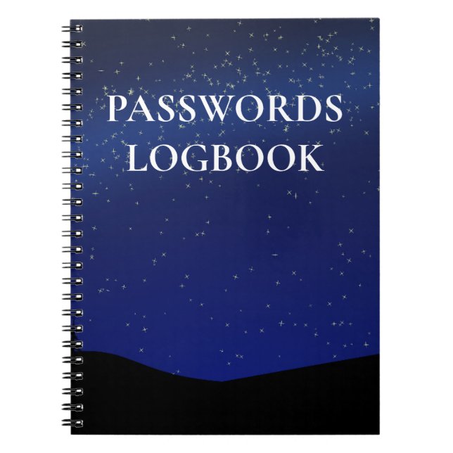 PASSWORTLOGBOOK NOTIZBLOCK (Vorderseite)
