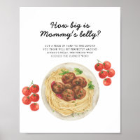 Pasta Baby-Party Wie dick ist Mamas Bauch