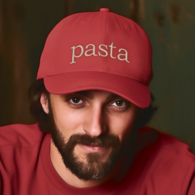 Pasta bestickt bestickte baseballkappe (Pasta Funny Italian Embroidered Baseball Cap)