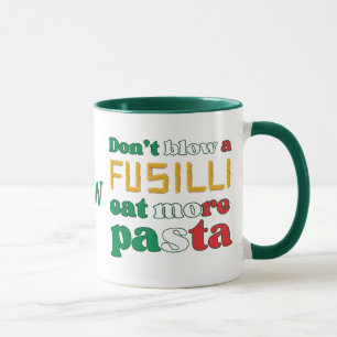 Pasta BLOW kein FUSILLI-Monogramm Italien Tasse