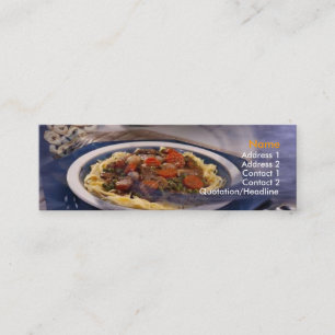 Pasta Business Card Mini Visitenkarte