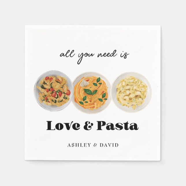 Pasta | Engagement Serviette (Vorderseite)