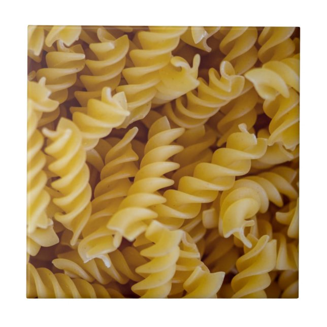 Pasta Fusilli Noodles Fliese (Vorderseite)