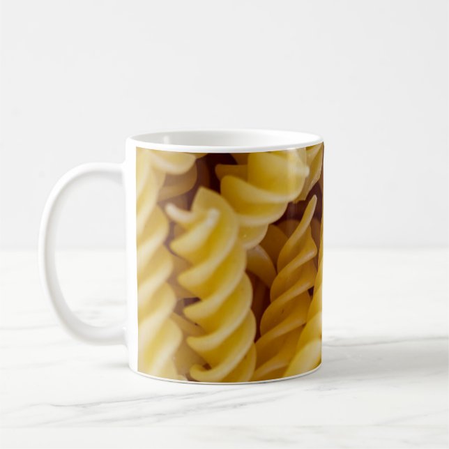 Pasta Fusilli Noodles Kaffeetasse (Links)