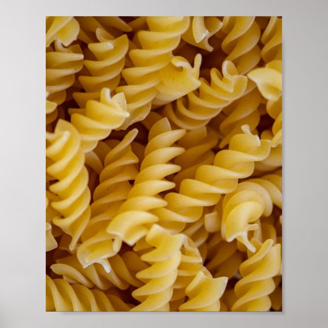 Pasta Fusilli Noodles Poster (Vorne)