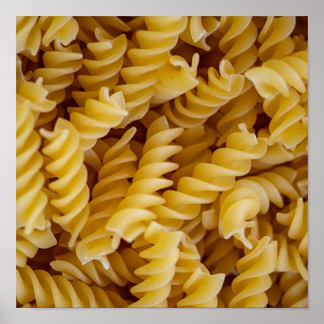 Pasta Fusilli Noodles Poster (Vorne)