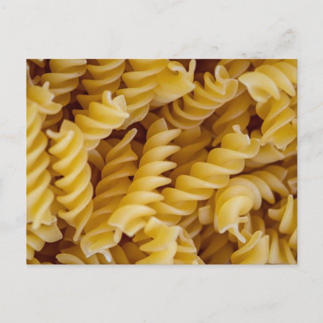 Pasta Fusilli Noodles Postkarte (Vorderseite)