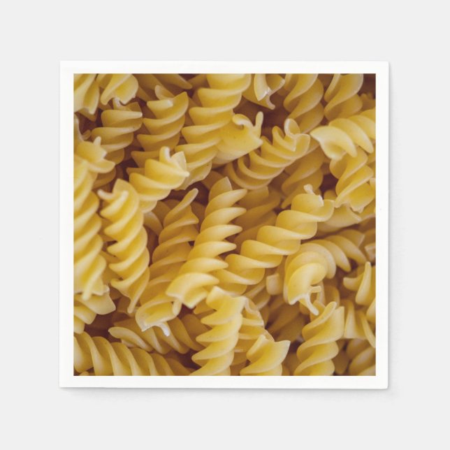 Pasta Fusilli Noodles Serviette (Vorderseite)