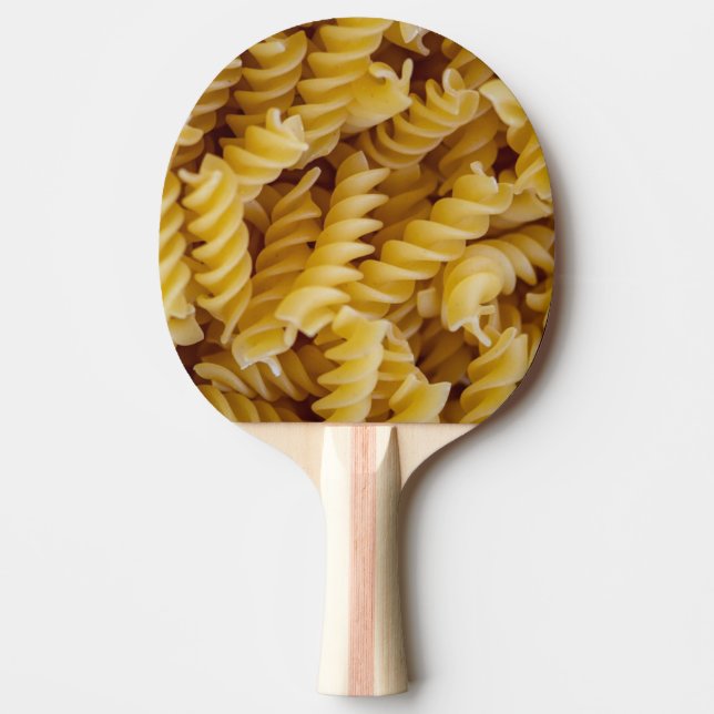 Pasta Fusilli Noodles Tischtennis Schläger (Vorderseite)