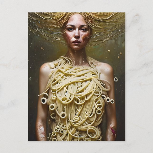 Pasta Goddess Postkarte (Vorderseite)