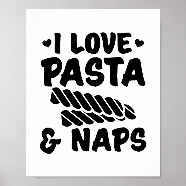 Pasta | Italienische Pizza Spaghetti Geschenk Idee Poster (Vorne)