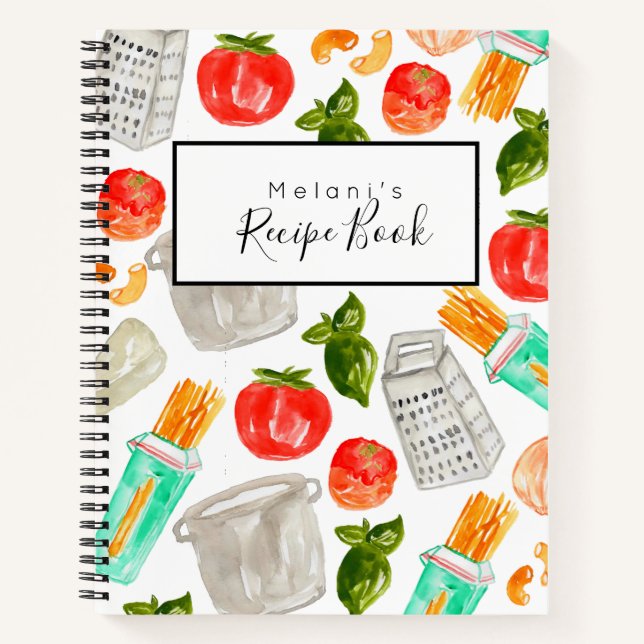 Pasta Italienisches Kochbuch Rezept Notizbuch (Vorderseite)