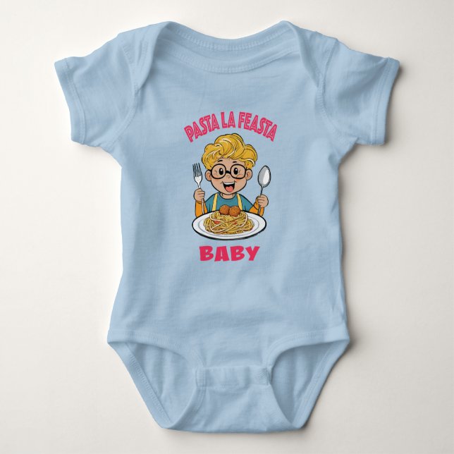 Pasta La Feasta Baby Strampler (Vorderseite)