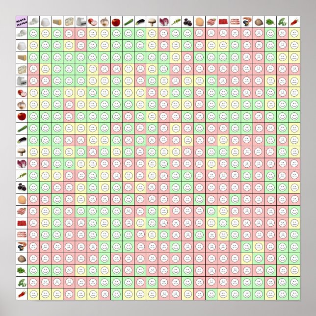 Pasta Match 2 17 x 17 Poster (Vorne)