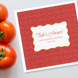 Pasta-Muster, das eher italienisches Brautparty is Serviette