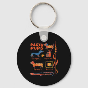Pasta P Hund Lustiger Dachshund Hund Pasta Foodie Schlüsselanhänger