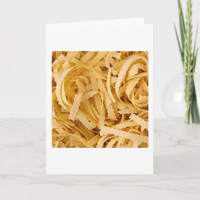 Pasta Pattern Pasta Lover Pasta Muster Karte (Vorderseite)