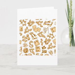Pasta Pattern Pasta Lover Pasta Muster Karte