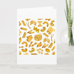 Pasta Pattern Pasta Lover Pasta Muster Karte