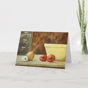 Pasta Recipe Still Life Greeting Card Karte