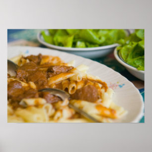 Pasta, Siria, Kroatien, Osteuropa, Poster