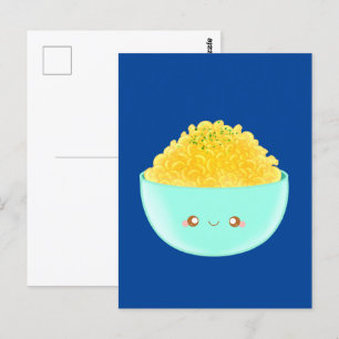 Pasta und Käse Postkarte