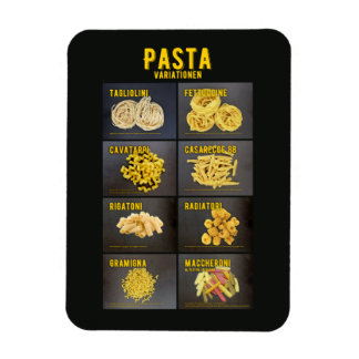 Pasta Variationen Italienisches Restaurant Zutaten Magnet