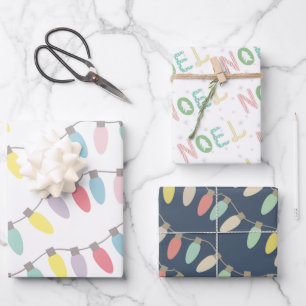 Pasta Weihnachtslicht Weihnachten Urlaub Geschenkpapier Set