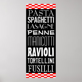 Pasta's Kitchen Art Poster