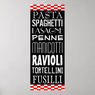 Pasta's Kitchen Art Poster