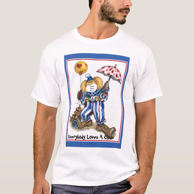 Paste-EIN-Gesicht im Clown T-Shirt (Vorderseite)