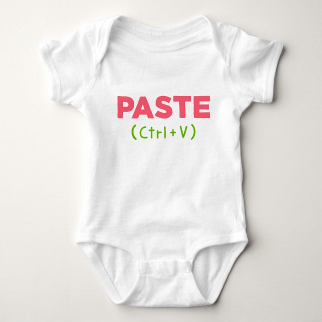 PASTE (Strg+V) Baby Strampler (Vorderseite)