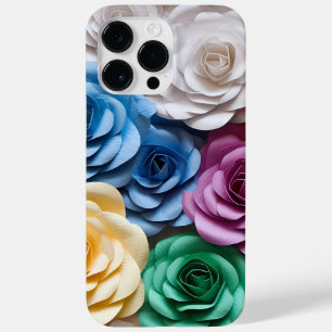 PASTEL 3-D-PAPIER SEHEN GARDENIA-BLUME Case-Mate iPhone 14 PRO MAX HÜLLE