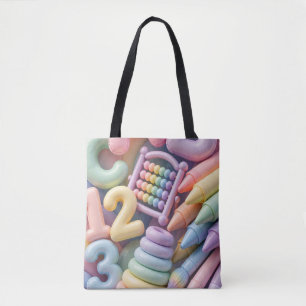 Pastel-ABC-Lern-Flash - Aufgeblasenes 3D-Bildungsm