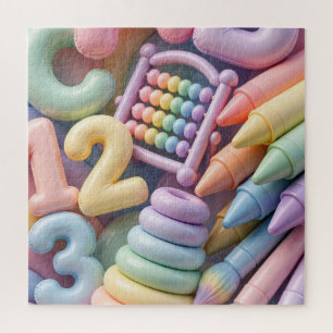 Pastel-ABC-Lern-Flash - Aufgeblasenes 3D-Bildungsm Puzzle