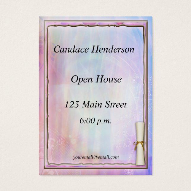 Pastel Abschluss Hand-out (Vorderseite)