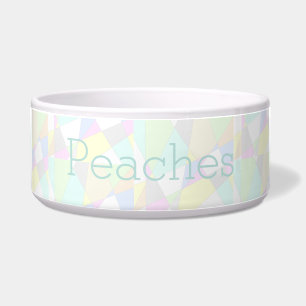Pastel Abstract Design Dog Food Bowl - HAMbWG Napf