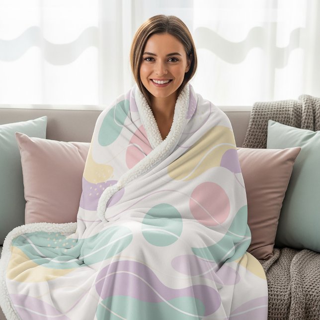 Pastel Abstract Seamless Pattern Waves and Circles Sherpadecke (Von Creator hochgeladen)