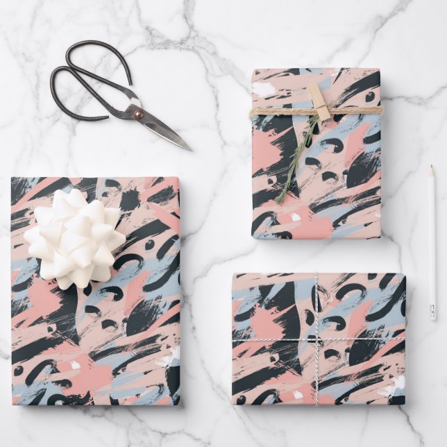 Pastel Abstraction Geschenkpapier Set (Vorderseite)