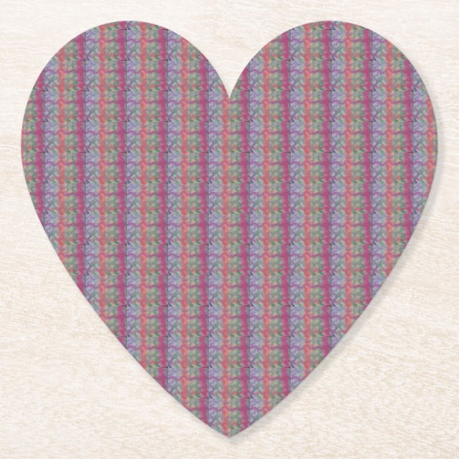 Pastel Abstrakt Art Paper Untersetzer (Vorderseite)