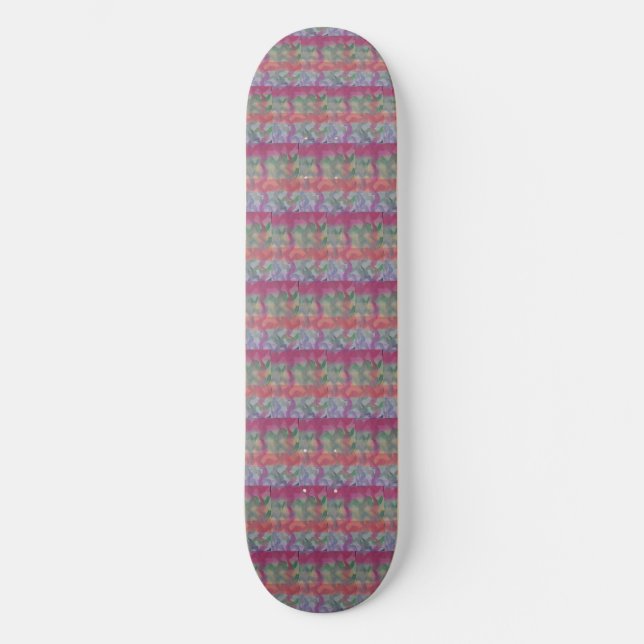 Pastel Abstrakt Art Skateboard (Vorderseite)