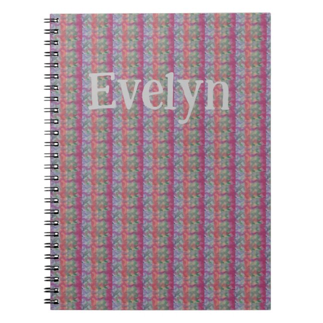 Pastel Abstrakt Art Spiral Notebook Notizblock (Vorderseite)
